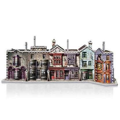 Wrebbit3D Harry Potter Diagon Alley 3D Puzzle for Teens and Adults | 450 Real Jigsaw Puzzle Pieces | Not Just an Ordinary Model Kit for Adults for - WoodArtSupply