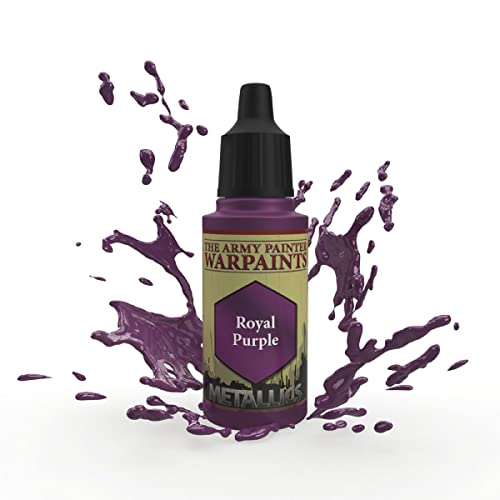 The Army Painter Royal Purple Warpaint - Acrylic Non-Toxic Heavily Pigmented Water Based Paint for Tabletop Roleplaying, Boardgames, and Wargames - WoodArtSupply