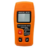 Digital Wood Moisture Meter Wood Humidity Tester Hygrometer Timber Damp Detector Large LCD Display (Orange) QYQRQF