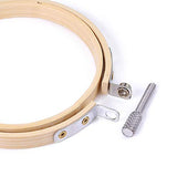 Caydo 12 Pieces 4 Inch Round Embroidery Hoop Bulk Wholesale Bamboo Circle Cross Stitch Hoop Ring Caydo