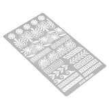 Aleks Melnyk #36 Small Border Stencils for Bullet Journaling, Greek Key Stencils, Celtic Knot, Ornate Viking Stencils, Steel Journal Stencils, Metal - WoodArtSupply