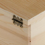 MonkeyJack 2 Tiers Plain Unpainted Wooden Jewelry Box Organizer Storage Container Unfinished Drawer Case DIY Crafts MonkeyJack