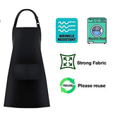 Urby Aprons for Women with Pockets Plus Size Apron XL XXL or Waist W40+, Extra Large and Long also Fits Big and Tall Men,Heavy Duty Durable Reusable Urby