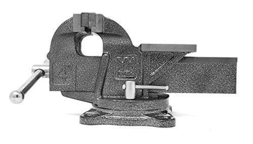 WEN Bench Vise, 4-Inch, Cast Iron with Swivel Base