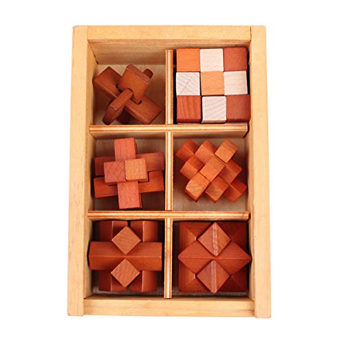Brain Teaser Puzzles 3D Children's Adult IQ Test Puzzles for Unlock Interlock Puzzle Wooden Toys LFLQ