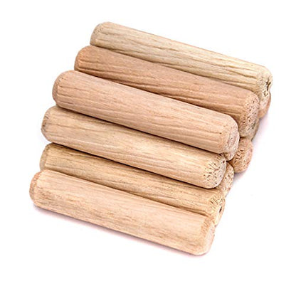 ZOENHOU 1000 PCS 6mm x 1 1/2‘’ Wooden Dowel Pins, Straight Dowel Rods Made of Hard Wood, Fluted Wood Dowel Plugs with Beveled Ends Tapered for Easy - WoodArtSupply