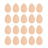 Healifty 20pcs Wedding Decorations Wedding Ornament Wooden Pendants Drop Shape Pendant Earrings Teardrop Earrings Ornament Earrings Wood Teardrop Healifty