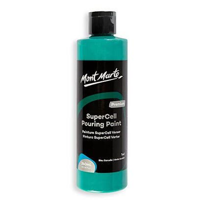 MONT MARTE SuperCell Pouring Paint 240ml - Teal - WoodArtSupply