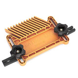 Woodworking Feather Board, Extended Table Saw Fence Featherboard, Plastic Multi-Purpose(Square Feather Board Type B Yellow) Qioniky