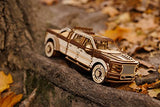 Wood Trick 3D Mechanical Pickup Truck Puzzle Kit – Build Your Own Wooden SUV Model Wood Trick