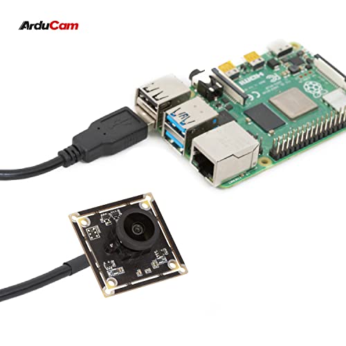 Arducam 12MP USB Camera Module, 4K@30fps Lightburn Camera with M12 Manual Focus Lens for Raspberry Pi, Windows, and Mac OS - WoodArtSupply