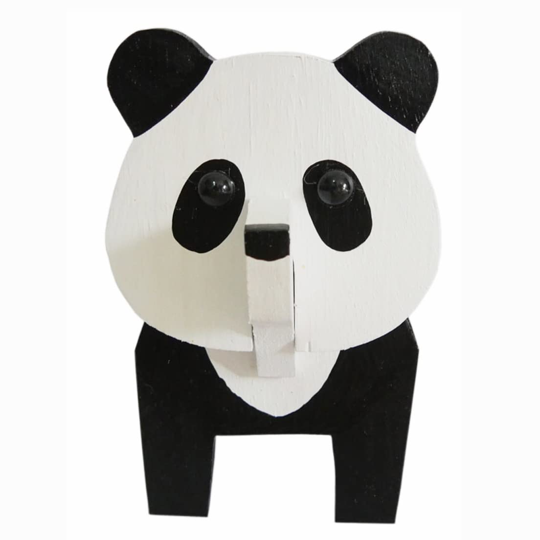 Red Dollar Handmade Wood Carved Animal Eyeglass Holder, Sunglasses Display Stand, Nightstand Home Office Desk Decor, Christmas Holiday New Year Red Dollar