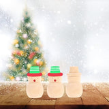 ifundom 20Pcs Wood Peg Dolls Unfinished Snowman Wooden People Unpainted Blank Wooden Peg Dolls Figures for DIY Crafts ifundom
