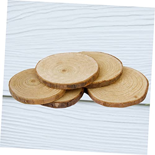 20pcs Mini Log Slices Wood Slab for Crafts Unfinished Wood Slices Small Wood Slice Birch Wood Slices Unfinished Wood Crafts Wood Slices Circles Bulk SEWOART