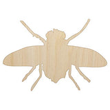 Fly Insect Sketch Unfinished Wood Shape Piece Cutout for DIY Craft Projects - 1/4 Inch Thick - 4.70 Inch Size Sniggle Sloth