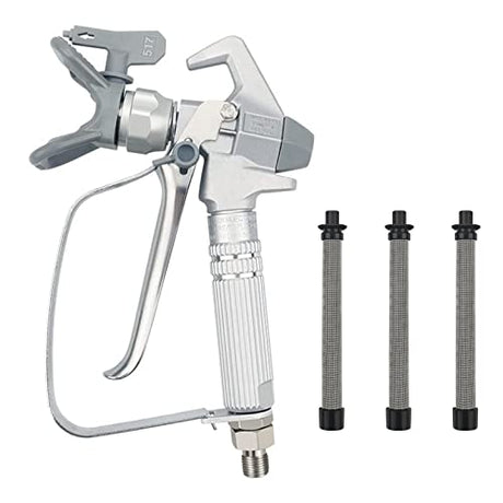 Airless Paint Spray Gun Sprayer High Pressure 3600 PSI 517 Nozzle Tip for Sprayer with 3 Pcs Filter JW-G3 ZHUITU