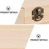 COHEALI 2pcs Coin Earrings Storing Hobbies Hexagon Venue Wooden Case Diy Bracelet Organizer Container Present Necklace Six Trinket with Cases COHEALI