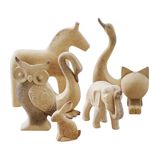 EXCEART Unfinished Wood Animal Ornament Blank Wood Horse Peg Doll Figure Cutout Table Statue Model Desktop Centerpiece for Kids DIY Painting Home - WoodArtSupply