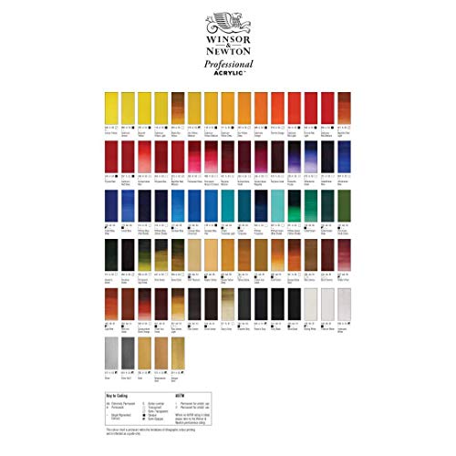 Winsor & Newton Professional Acrylic Paint, 60ml (2-oz) Tube, Titanium White Winsor & Newton
