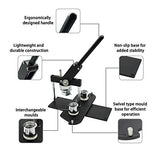 ChiButtons (Kit) 37mm (1 1/2") Badge Press Machine-B400 + 37mm Round Die Moulds + 200 Set Pin Button Components + Adjustable Circle Cutter ChiButtons