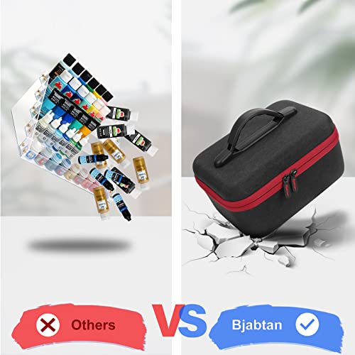 Case for Apple Barrel Acrylic Paint with 10 Acrylic Paint Brushes Paint Bottle Organizer Storage for 24 Bottles of 2 oz Acrylic Paint Supplies Sets Bjabtan