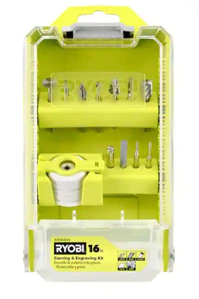 Ryobi 16 Piece Carving & Engraving Kit - WoodArtSupply