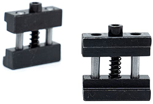 LLDSIMEX 2PCS Set Steel Milling Machine Vise Quick Clamp Work Stop LLDSIMEX