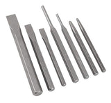 Performance Tool W760 7-Piece Punch & Chisel Set, High Carbon Steel, Ideal for Metalwork Performance Tool