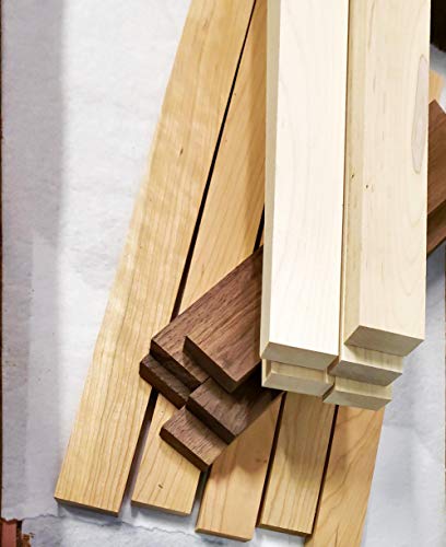 Woodchucks Wood 3/4" x 2" x 24" Combination of 5 Walnut, 5 Cherry, and 5 Maple - 15 Boards per Box Woodchucks Wood