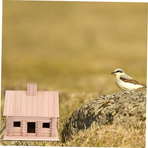 FUNOMOCYA Wooden House Bird nest Mini Wood Bird Houses Unfinished Wooden birdhouses Hanging Bird Mini Bird House DIY Birdhouse Outdoor Birds FUNOMOCYA