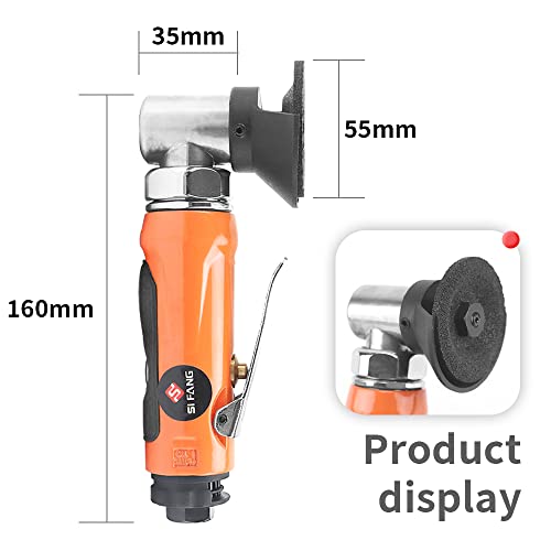 Pneumatic 2-Inch Mini Air Angle Grinder Cut Off Tool Mini Wheel Grinders With 3Pcs 2'' Grinding Wheel - WoodArtSupply