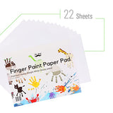 Mr. Pen- Finger Paint Paper, 11 x 14 inches, 22 Sheets, Paint Paper for Kids, Art Paper for Kids, Kids Paint Paper, Paper for Painting Kids, Finger Mr. Pen