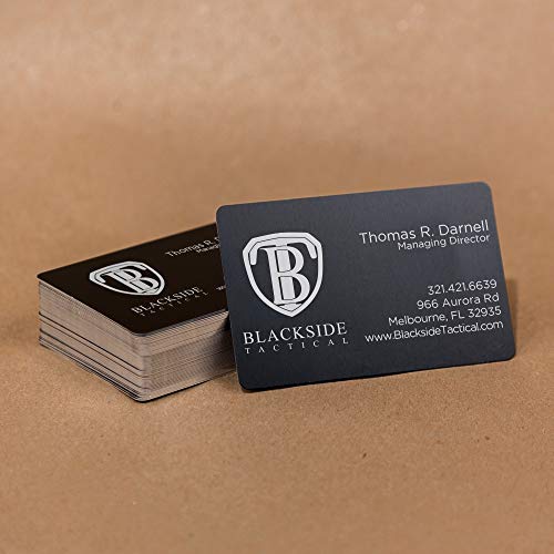 50 Pack Thick Aluminum Business Card Blanks, Metal Plaque Blank 0.5mm Laser Engraving Material, Sublimation, CNC, Base Plate Multipurpose (Mixed) - WoodArtSupply