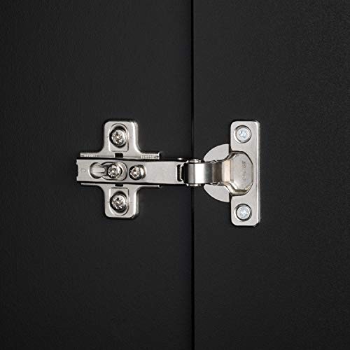 Prepac Elite Functional 9-Piece Garage Cabinets and Storage System Set A, Simplistic Garage Closet Shop Cabinets 24" D x 112" W x 89" H, Black, Prepac