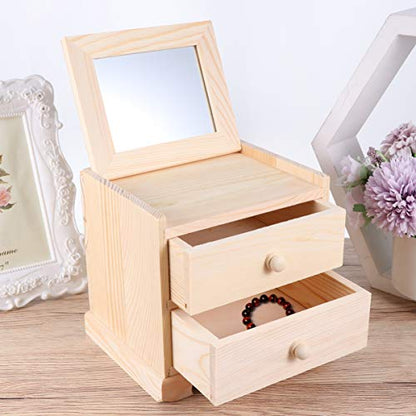 EXCEART 3- Tier Wooden Jewelry Storage Box is a practical and beautiful decoration for your home.