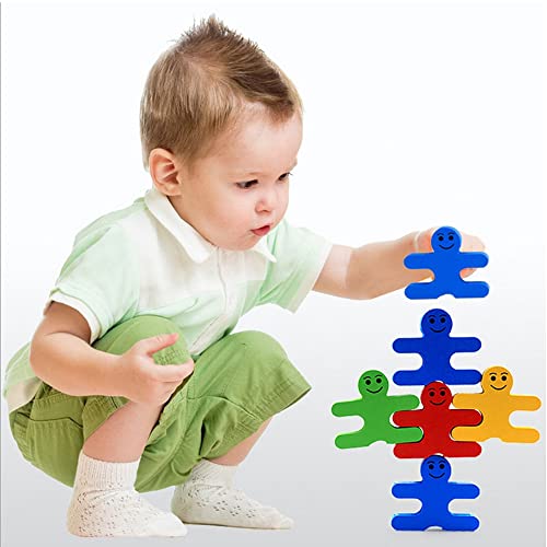 umbresen Wood Balance Building Blocks Stacking Games Toys for Kids Children Toddlers Preschool Boys and Girls Learning Educational Fine Motor Skill umbresen