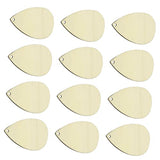 SEWACC 50pcs Water Drop Earrings Wood Piece Earring Pendants with Hole Ornament Earrings DIY Earring Supplies Earring Making Charm Unfinished Earring SEWACC