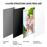 Magicfly Pack of 15 Magnetic Picture Frame with Clear Pocket, 4 x 6 Inches Refrigerator Photo Holder for Fridge Office Cabinet Locker, Black Magicfly