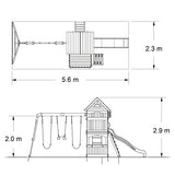 Backyard Discovery Atlantis All Cedar Wooden Swing Set Backyard Discovery