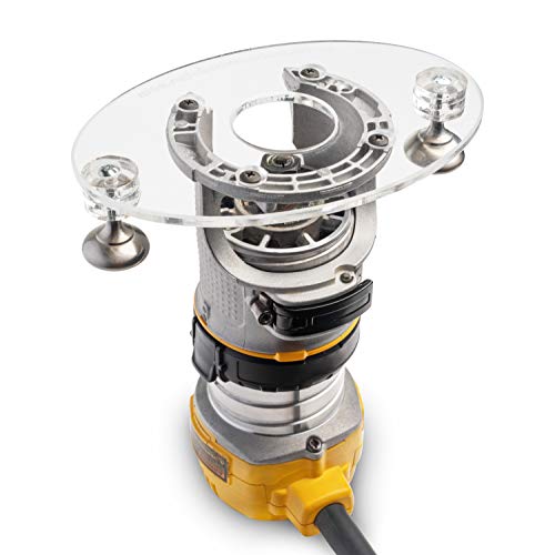 Dave's - Palm Router Acrylic Router Base Plate Compatible with Harbor Freight DrillMaster Trim Router MADE IN AMERICA Dave's
