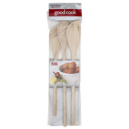Good Cook Classic Set of 3 Wood Spoons, One Size