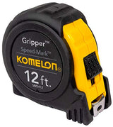 Komelon SM5412 Speed Mark Gripper Acrylic Coated Steel Blade Measuring Tape 5/8-Inch x 12-Feet, White Komelon