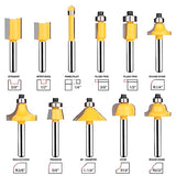 UTRUSTTO Router Bits 25 Pieces, 1/4 Inch Shank Tungsten Carbide Router Bit Set, for Professional and Beginners Carpenter UTRUSTTO
