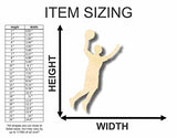 Unfinished Wood Basketball Player Shape - Sports - Kids Room Decor - up to 24" DIY 5" / 1/4" 24 Hour Crafts