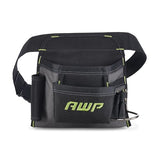 AWP Handyman Tool Apron 6 pockets and Loops for Tool Organization | Black & Gray | Fits up to 50" Waist Size AWP