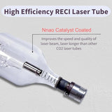 RECI W2 Laser Tube 90W 100W CO2 Laser Tube Length 1240mm Dia. 80mm with 10000h MTTF for CO2 Laser Engraving Cutting Machine MCWlaser