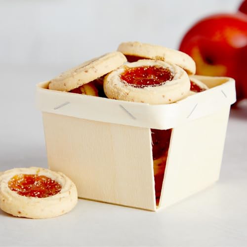 Bright Creations 10 Pack 1-Pint Wooden Berry Baskets for Picking Fruit, Arts and Crafts, Decor, 4 Inch Square Vented Wood Berry Containers Bright Creations