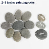 Simetufy 35 Pcs Large Painting Rocks, River Rocks for Painting, 2"-3" Flat Rocks for DIY Arts, Hand Selected Smooth Stones for DIY Crafts Simetufy