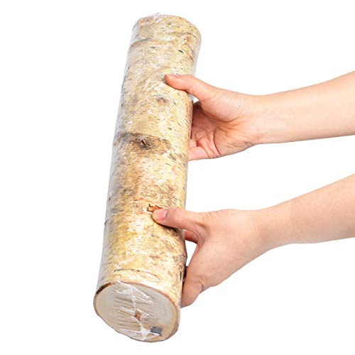 6 Pack Large Birch Logs for Fireplace Unfinished Wood Crafts DIY Home Decorative Burning(Logs:2.4"-3.1" Dia. x 16" Long) - WoodArtSupply