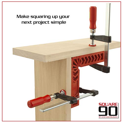 4 ea. 4 • 6 and 8 inch Squares For A Total 12 Square 90 Positioning/Clamping Squares to Assemble Cabinets, Drawers or Boxes That Require A 90 Degree